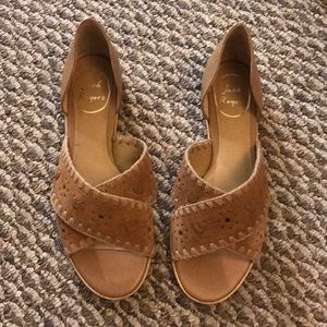 Jack Rogers Lindsey Suede D’Orsay sandals